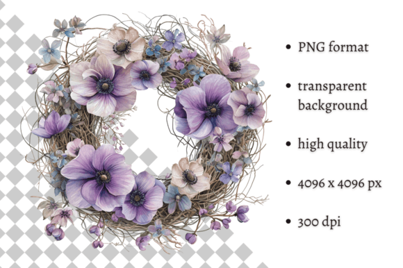 Beautiful Spring Purple Flower Wreath: A Strategic Asset for Visual Communication