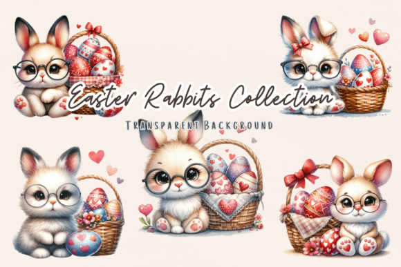 Bring Spring to Life with the Easter Rabbits Watercolor Collection