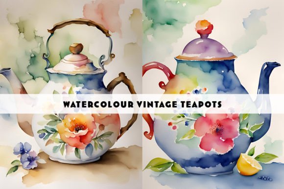 Bringing Nostalgia to Life: The Art and Utility of Vintage Tea Pot Watercolours
