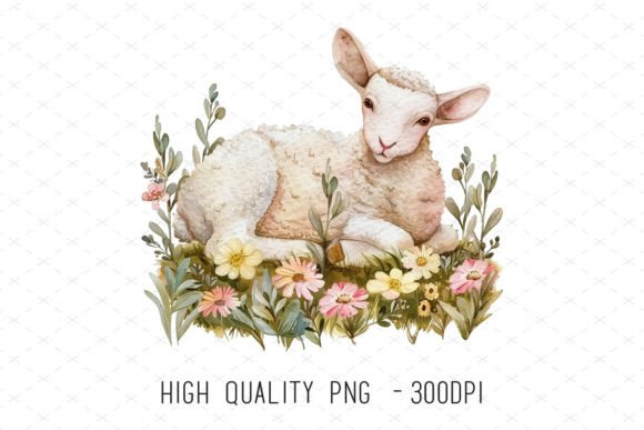 Bringing Spring to Life: The Art and Utility of Cute Watercolor Lamb Clipart