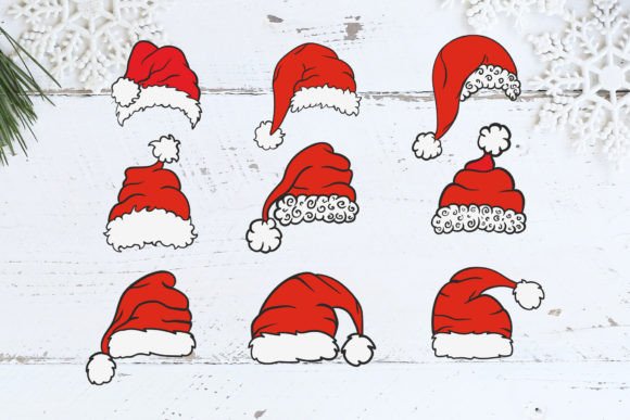 Christmas Hat Bundle SVG File for Cricut: A Versatile Design Resource for Holiday Crafts