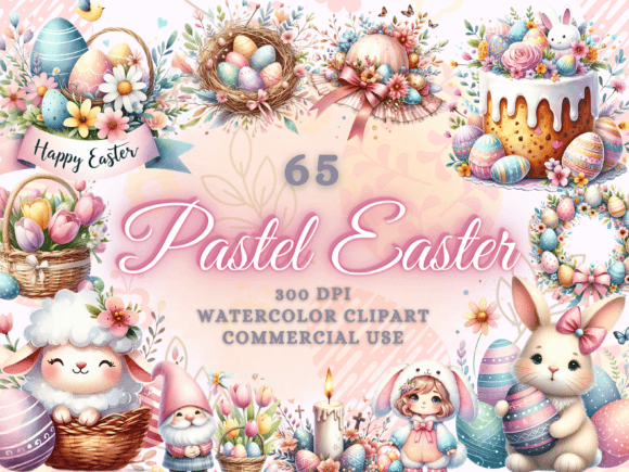 Elevating Spring Design: The Strategic Value of the Pastel Easter Clipart Bundle