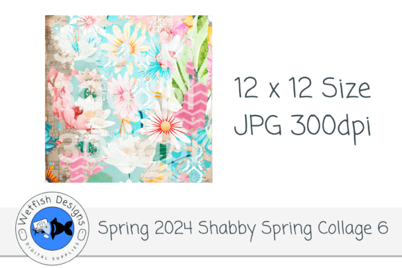 Embracing the Vintage Charm of Shabby Spring Printable Collage 6