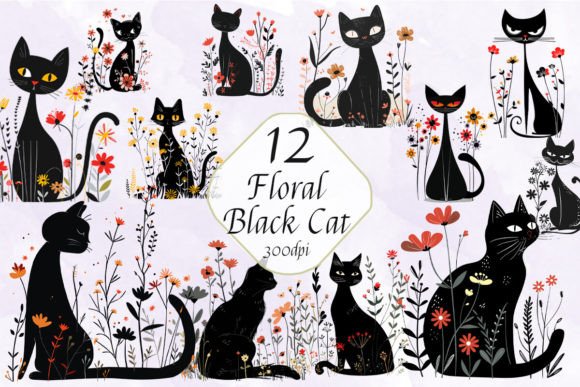 Floral Black Cat Sublimation Bundle: A Creative Resource Guide