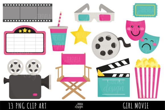 Girl Movie Night, Pink Cinema Elements: A Creative Guide
