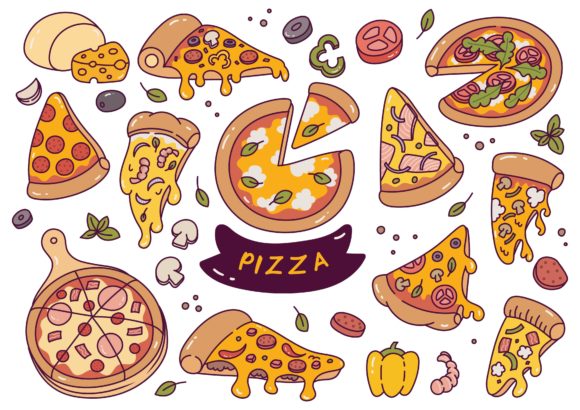 Hand Drawn Pizza Doodle Clipart: The Ultimate Creative Resource for Designers