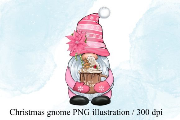 Pink Christmas Gnome PNG: A Versatile Design Asset for Holiday Creativity