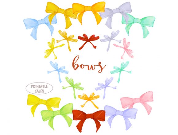 Revitalizing Digital Design: The Enduring Appeal of Handpainted Watercolor Bows Clipart