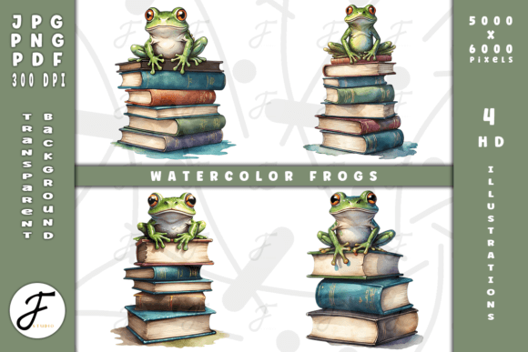 Watercolor Frogs Books: Creative Illustrations for Every Project