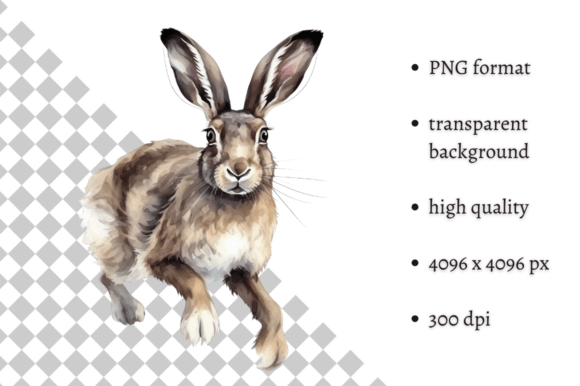 Watercolor Woodland Hare PNG Clipart: A Strategic Asset for Visual Communication